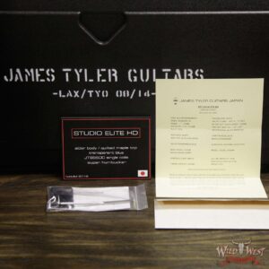 James Tyler NAMM Studio Elite HD HSS w/ Midboost Preamp Alder Body Quilt Maple Top Transparent Blue - Image 12