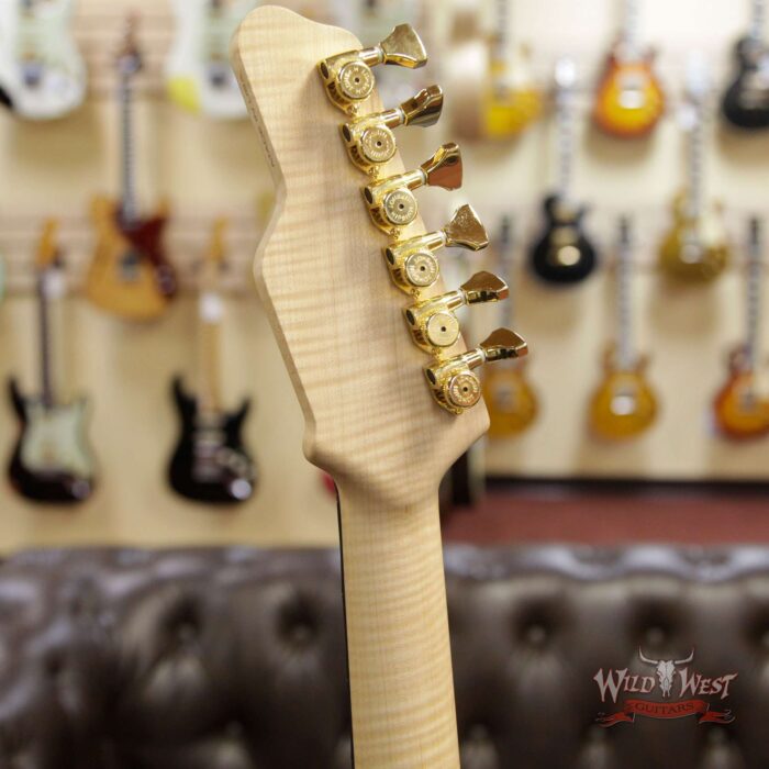James Tyler USA Studio Elite HD Quilted Maple Top Flame Maple Neck Ebony Fingerboard Royal Blue - Image 8