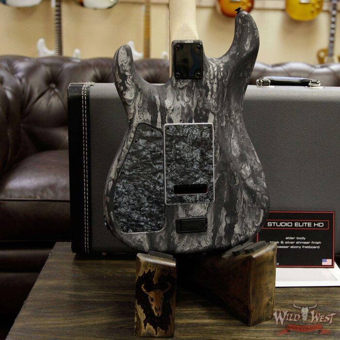 James Tyler USA 2019 NAMM Studio Elite HD HSS Macassar Ebony Fretboard Black & Silver Shmear - Image 14