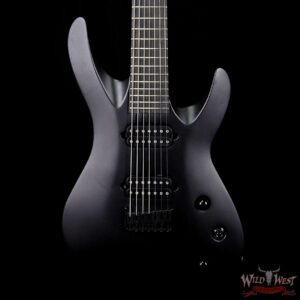 Jackson USA Select B7 Deluxe Neck Thru HH 7-String Baritone Satin Black - Image 3
