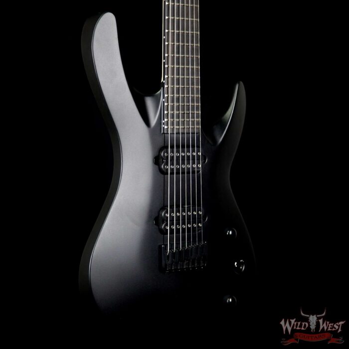 Jackson USA Select B7 Deluxe Neck Thru HH 7-String Baritone Satin Black - Image 4