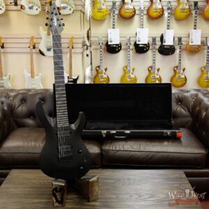 Jackson USA Select B7 Deluxe Neck Thru HH 7-String Baritone Satin Black - Image 12