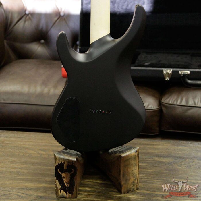 Jackson USA Select B7 Deluxe Neck Thru HH 7-String Baritone Satin Black - Image 14