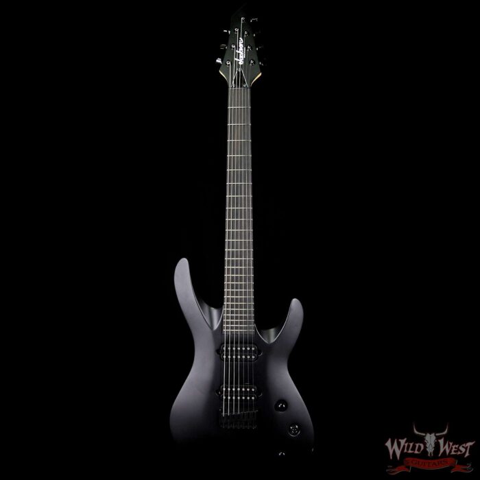 Jackson USA Select B7 Deluxe Neck Thru HH 7-String Baritone Satin Black - Image 5