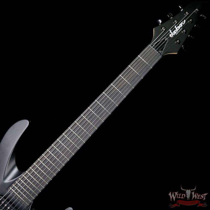 Jackson USA Select B7 Deluxe Neck Thru HH 7-String Baritone Satin Black - Image 9