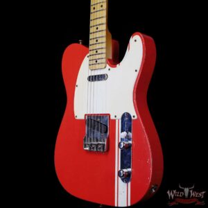 John Cruz Custom Guitars Premier Fifty Crossville TL Matador Red with India Ivory Strip “Banshee” - Image 2