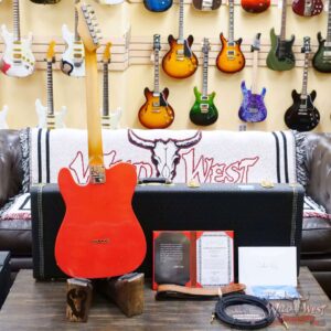 John Cruz Custom Guitars Premier Fifty Crossville TL Matador Red with India Ivory Strip “Banshee” - Image 10