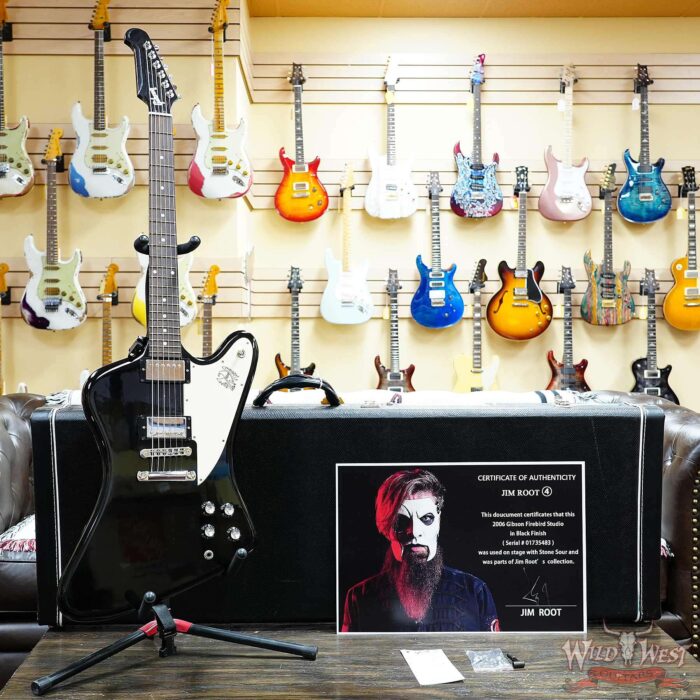Jim Root Collection 2006 Gibson Firebird Studio Black 8.30 LBS - Image 5