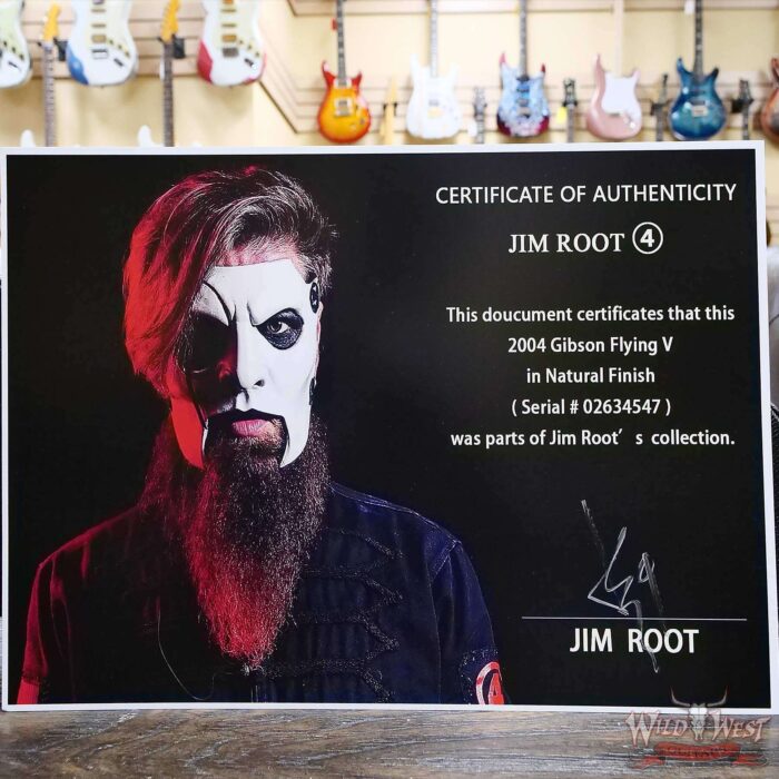 Jim Root Collection 2004 Gibson Flying V Mahogany Natural 7.70 LBS - Image 11