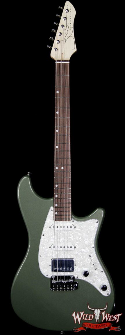 John Page Classic ​Ashburn HSS Rosewood Board Cadillac Green with G&G John Page Classic Logo Case