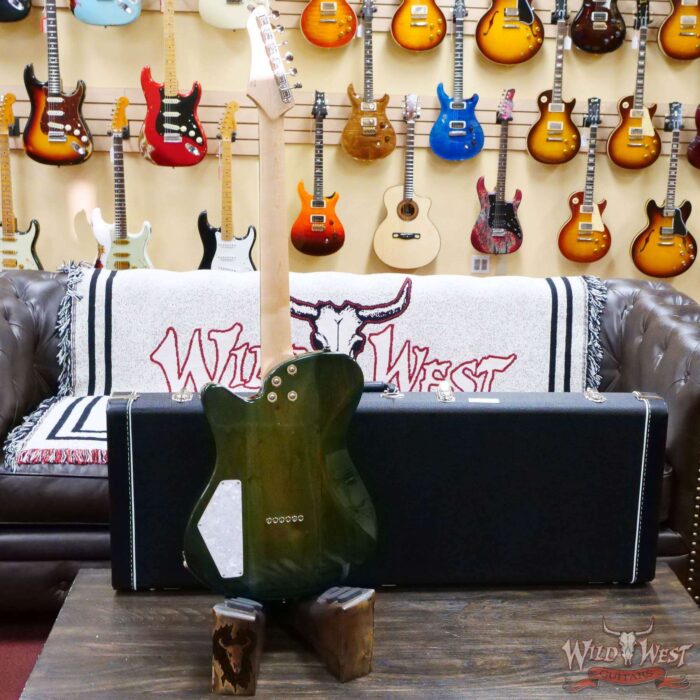 John Page Classic USA AJ Flame Maple Top Rosewood Fingerboard P90/Humbucker Trans Aqua - Image 9