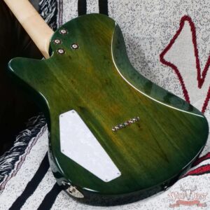 John Page Classic USA AJ Flame Maple Top Rosewood Fingerboard P90/Humbucker Trans Aqua - Image 11