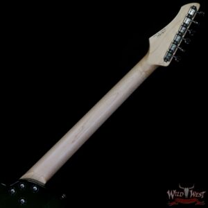 John Page Classic USA AJ Flame Maple Top Maple Fingerboard P90/Humbucker Trans Aqua - Image 5