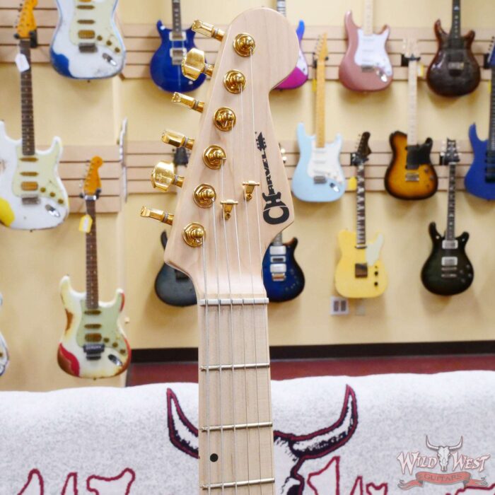 Jim Root Collection 2021 Charvel Pro-Mod DK24 Mahogany Body with Figured Walnut Top Maple Fingerboard Natural - Image 6
