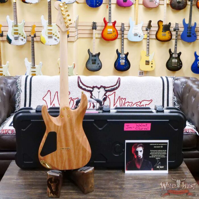 Jim Root Collection 2021 Charvel Pro-Mod DK24 Mahogany Body with Figured Walnut Top Maple Fingerboard Natural - Image 8
