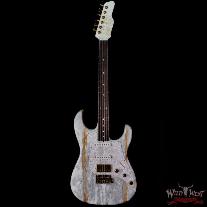 James Tyler USA Studio Elite HD HSS Rosewood Fingerboard Midboost Preamp White Shmear Semi-Gloss Finish - Image 3