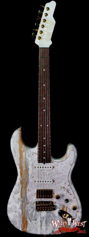 James Tyler USA Studio Elite HD Rosewood Fingerboard Midboost Preamp and Humbucker Split Semi-Gloss White Shmear