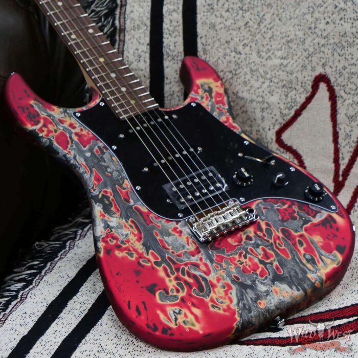 James Tyler USA Studio Elite Burning Water 2K Rosewood Board w/ Midboost Preamp & Humbucker Split - Image 8
