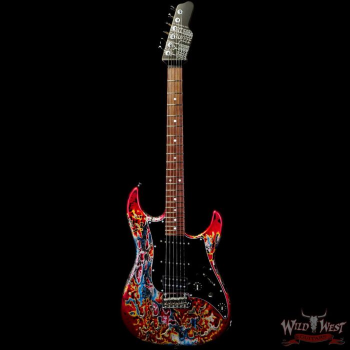 James Tyler USA Studio Elite HD Slanted Pickups Rosewood Fingerboard Midboost Preamp Humbucker Split Burning Water - Image 3