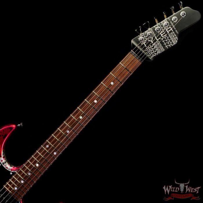 James Tyler USA Studio Elite HD Slanted Pickups Rosewood Fingerboard Midboost Preamp Humbucker Split Burning Water - Image 4