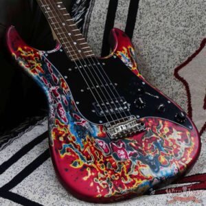 James Tyler USA Studio Elite HD Slanted Pickups Rosewood Fingerboard Midboost Preamp Humbucker Split Burning Water - Image 8