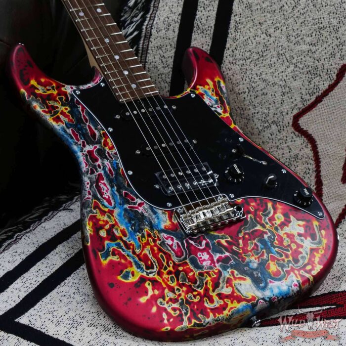 James Tyler USA Studio Elite HD Slanted Pickups Rosewood Fingerboard Midboost Preamp Humbucker Split Burning Water - Image 8