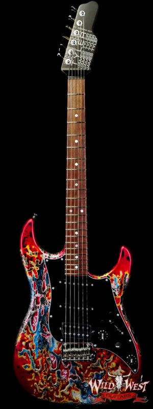 James Tyler USA Studio Elite HD Slanted Pickups Rosewood Fingerboard Midboost Preamp Humbucker Split Burning Water
