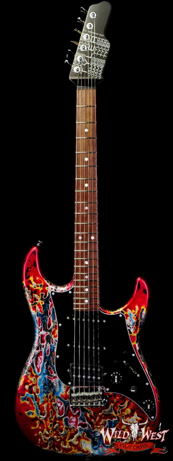 James Tyler USA Studio Elite HD Slanted Pickups Rosewood Fingerboard Midboost Preamp Humbucker Split Burning Water - Image 1