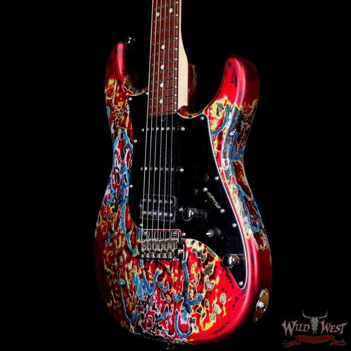 James Tyler USA Studio Elite HD Brazilian Rosewood Fingerboard Midboost Preamp Humbucker Split Burning Water - Image 2