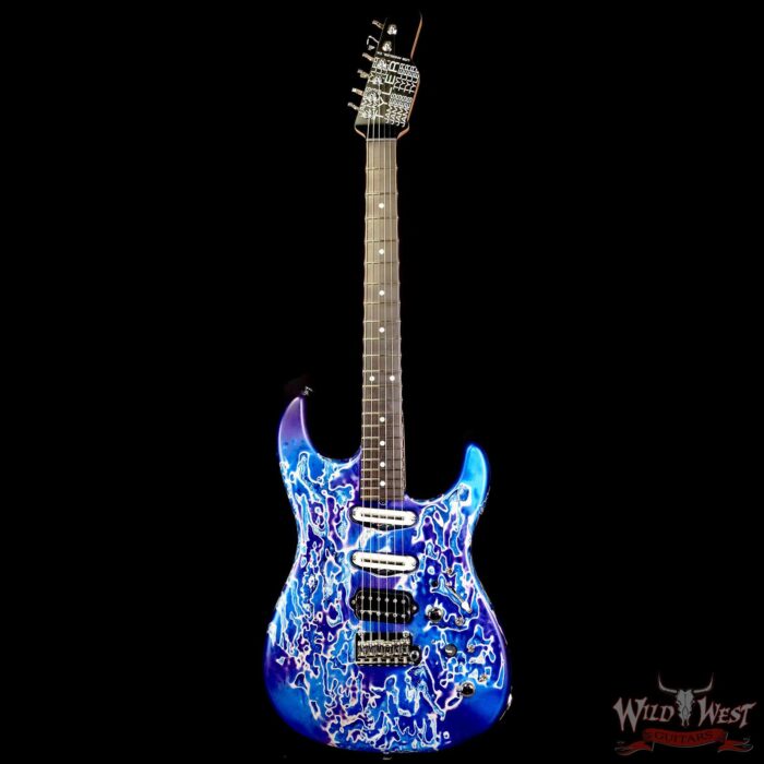 James Tyler USA Studio Elite HSS Rear Rout Ebony Fingerboard Tuckerberry Shmear 7.35 LBS - Image 3