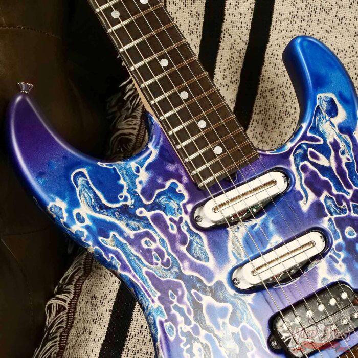 James Tyler USA Studio Elite HSS Rear Rout Ebony Fingerboard Tuckerberry Shmear 7.35 LBS - Image 9