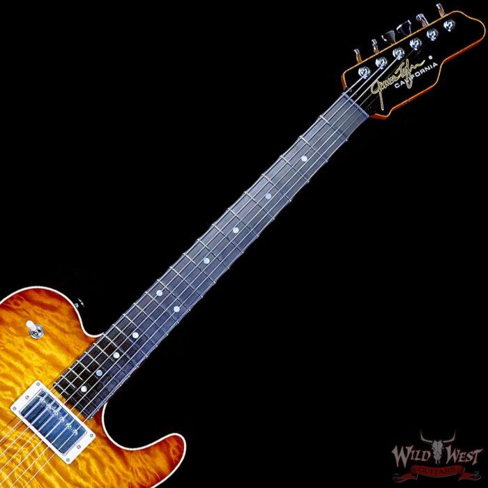 James Tyler USA Mongoose Special Quilted Maple Top Brazilian Rosewood Fingerboard Honey Burst 6.90 LBS (US Only / No International Shipping) - Image 4