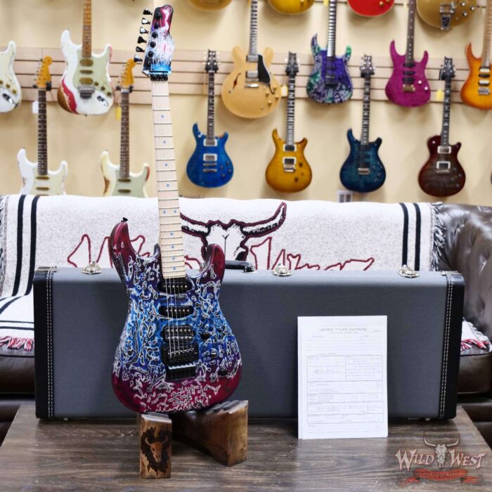 James Tyler USA Studio Elite HSS Maple Fingerboard Rear Rout Floyd Rose Fire & Ice Shmear 7.80 LBS - Image 6