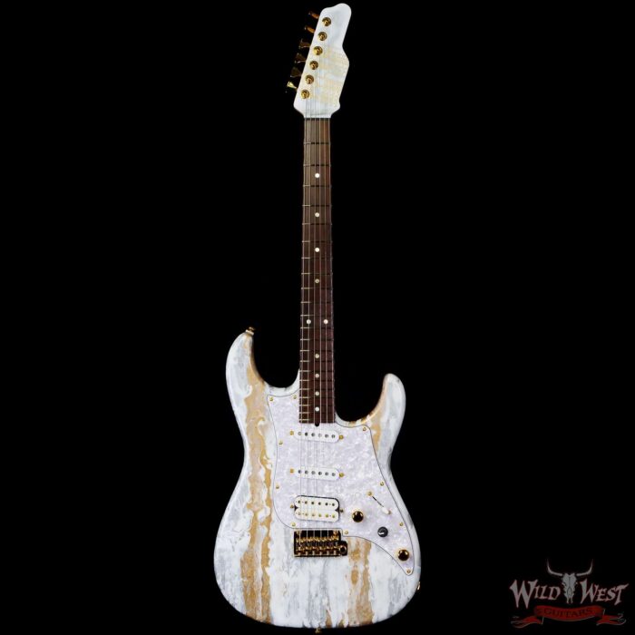 James Tyler USA Studio Elite HD HSS Brazilian Rosewood Fingeboard White Shmear with Gold Hardware (US Only / No International Shipping) - Image 3
