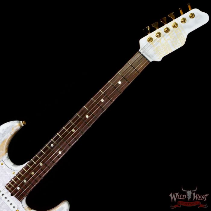 James Tyler USA Studio Elite HD HSS Brazilian Rosewood Fingeboard White Shmear with Gold Hardware (US Only / No International Shipping) - Image 4