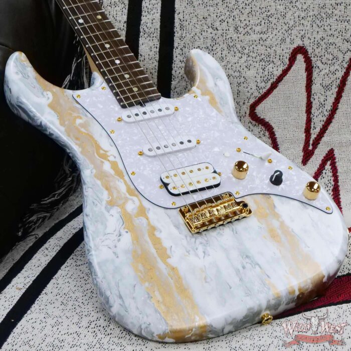 James Tyler USA Studio Elite HD HSS Brazilian Rosewood Fingeboard White Shmear with Gold Hardware (US Only / No International Shipping) - Image 8