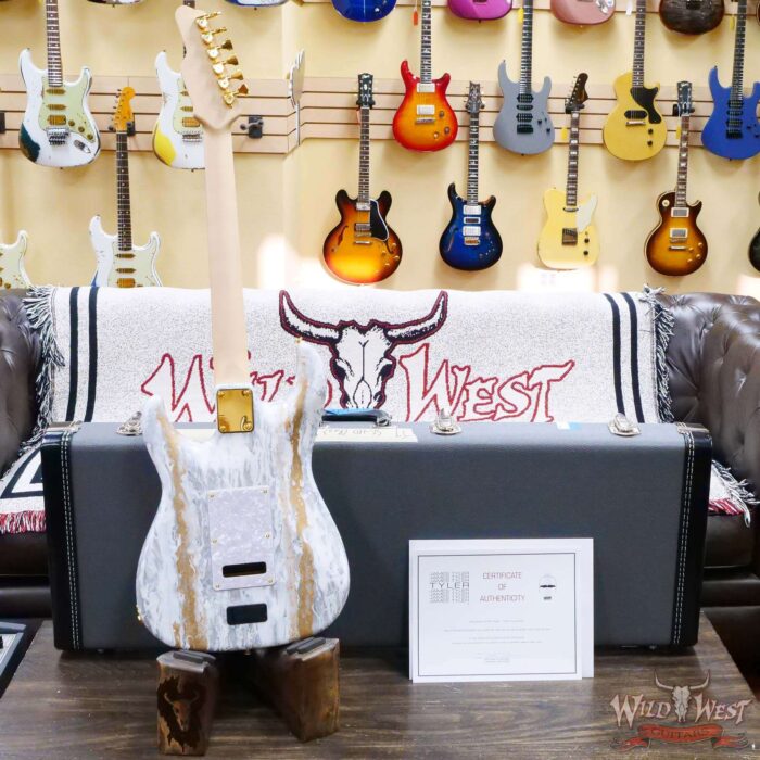 James Tyler USA Studio Elite HD HSS Brazilian Rosewood Fingeboard White Shmear with Gold Hardware (US Only / No International Shipping) - Image 9