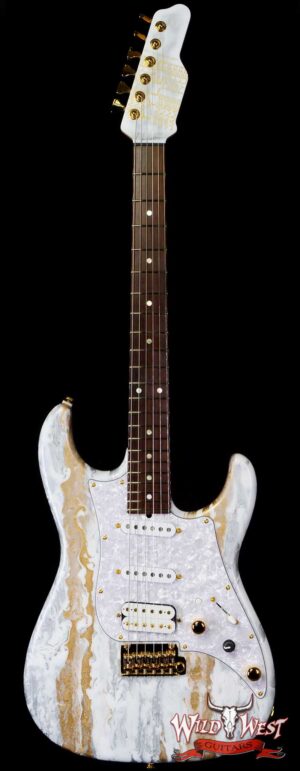 James Tyler USA Studio Elite HD HSS Brazilian Rosewood Fingeboard White Shmear with Gold Hardware (US Only / No International Shipping)