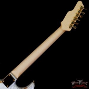James Tyler USA Studio Elite HD HSS Rear Rout Brazilian Rosewood Fingeboard White Shmear with Gold Hardware - Image 5