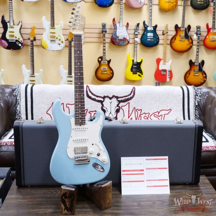 James Tyler USA L.A. Studio Classic HSS Midboost Preamp Rosewood Fingerboard with Stainless Steel Fret Sonic Blue - Image 6