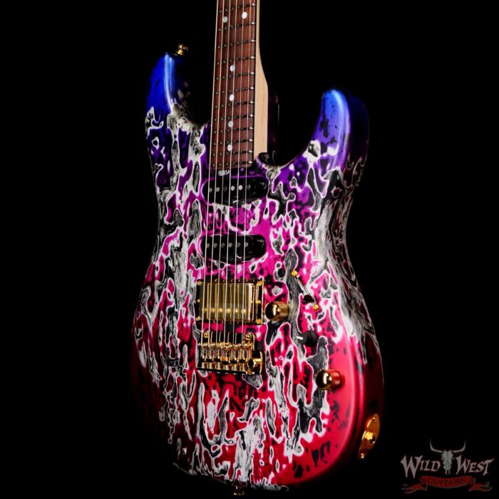 James Tyler USA Studio Elite HD HSS Midboost Preamp Rear Rour Faux Matching Headstock Gold Hardware Jimburst Shmear - Image 2