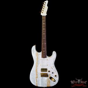 James Tyler USA L.A. Studio Classic HSS Midboost Preamp Rosewood Fingerboard White Shmear Gold Hardware - Image 3
