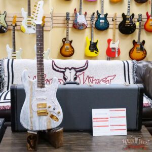 James Tyler USA L.A. Studio Classic HSS Midboost Preamp Rosewood Fingerboard White Shmear Gold Hardware - Image 6