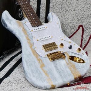 James Tyler USA L.A. Studio Classic HSS Midboost Preamp Rosewood Fingerboard White Shmear Gold Hardware - Image 8