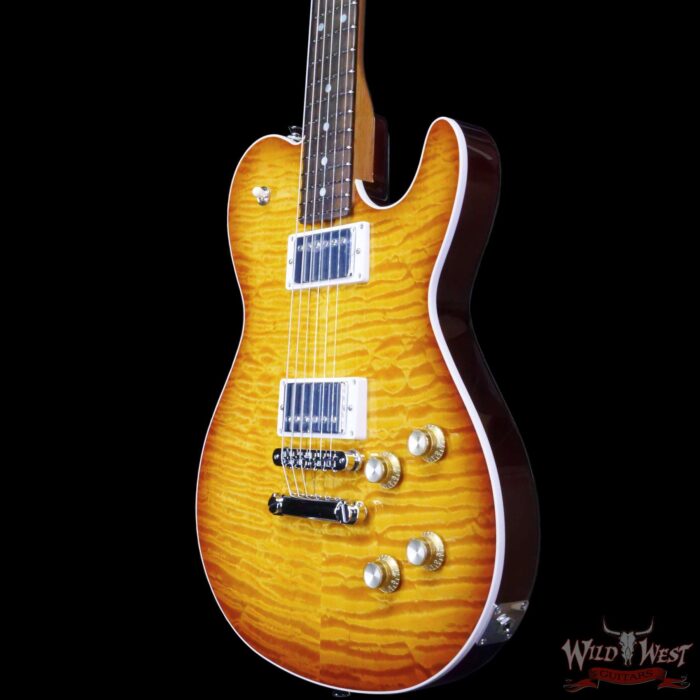 James Tyler USA Mongoose Special Quilt Maple Top Brazilian Rosewood Fingerboard Honey Burst 6.85 LBS - Image 2