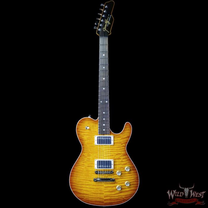 James Tyler USA Mongoose Special Quilt Maple Top Brazilian Rosewood Fingerboard Honey Burst 6.85 LBS - Image 3