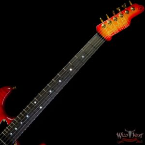 James Tyler USA L.A. Studio Classic HSS Midboost Preamp Ebony Fingerboard Quilted Maple Top Cherry Sunburst - Image 4