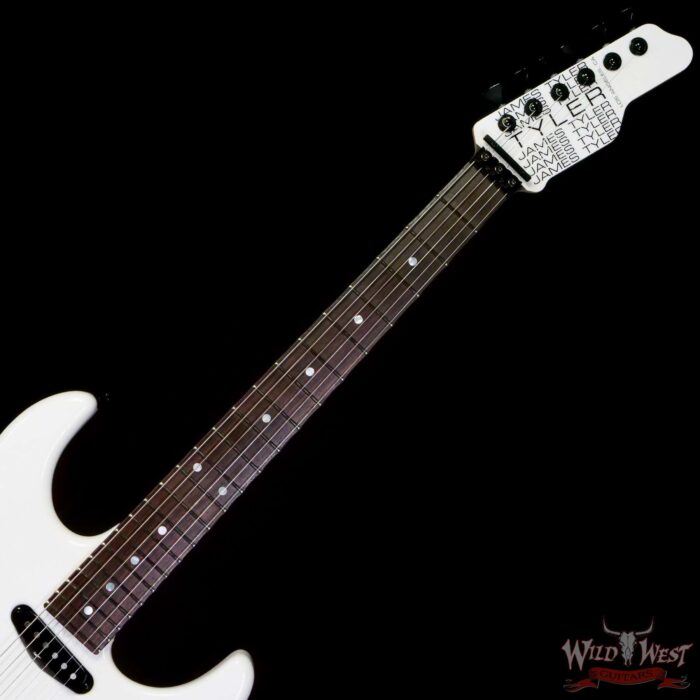 James Tyler USA Studio Elite “1982” Floyd Rose Maple Neck Rosewood Fingerboard White Pearl - Image 4