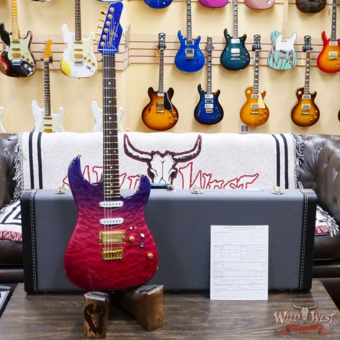 James Tyler USA Studio Elite HD HSS Hardtail Quilt Maple Top Birdseye Maple Neck Brazilian Rosewood Fingerboard Trans Jimburst 6.70 LBS (US Only / No International Shipping) - Image 6