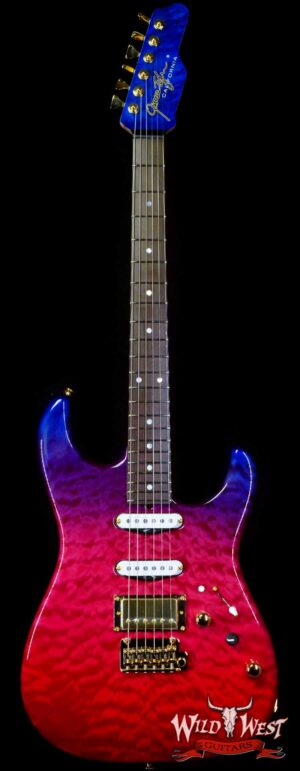 James Tyler USA Studio Elite HD HSS Quilt Maple Top Birdseye Maple Neck Brazilian Rosewood Fingerboard Trans Jimburst 6.75 LBS (US Only / No International Shipping)